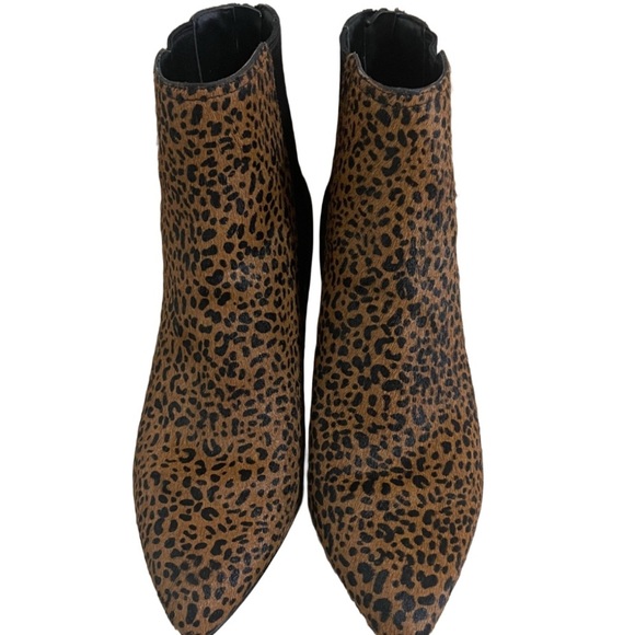 Cole Haan Women’s Classics Etta Ankle Bootie Leopard Print Real Fur size 8 - Picture 2 of 8